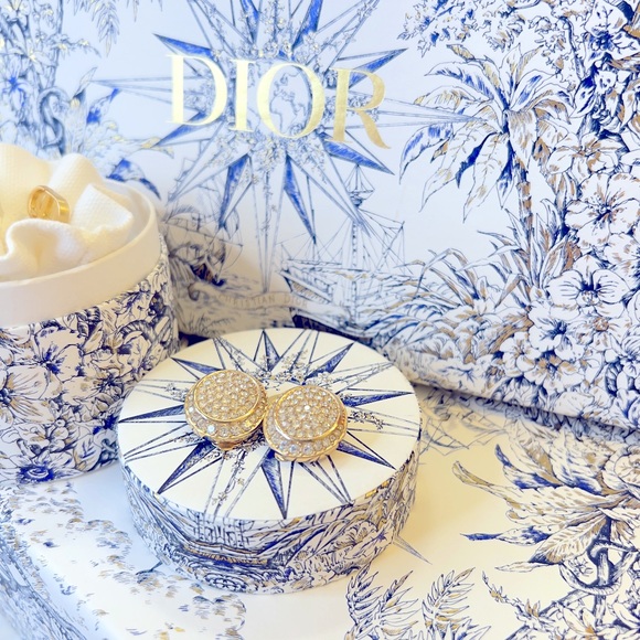 DIOR “Orbs of Atlantis” Gold Plated Clip On Earrings Jewelry by Christian Dior - Picture 6 of 8